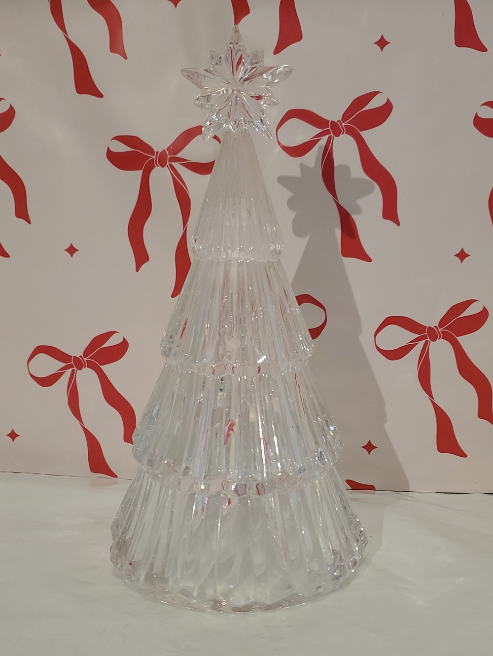 Marquis by Waterford Crystal Glass Christmas Tree Figurine